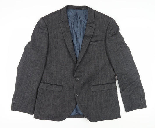 Next Men's Grey Blazer 42S