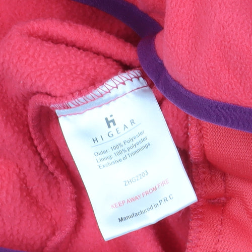 Hi Gear Women's Pink Fleece Jacket, Size 4, Full Zip