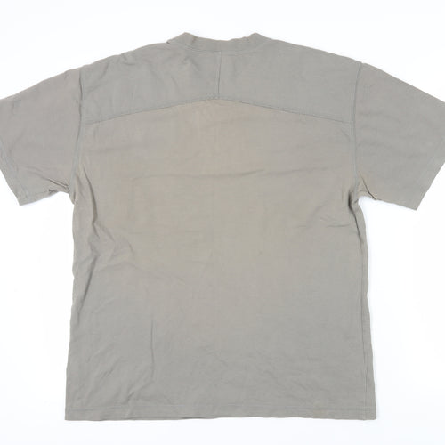 Oakley Men's Grey Cotton Short Sleeve T-Shirt L