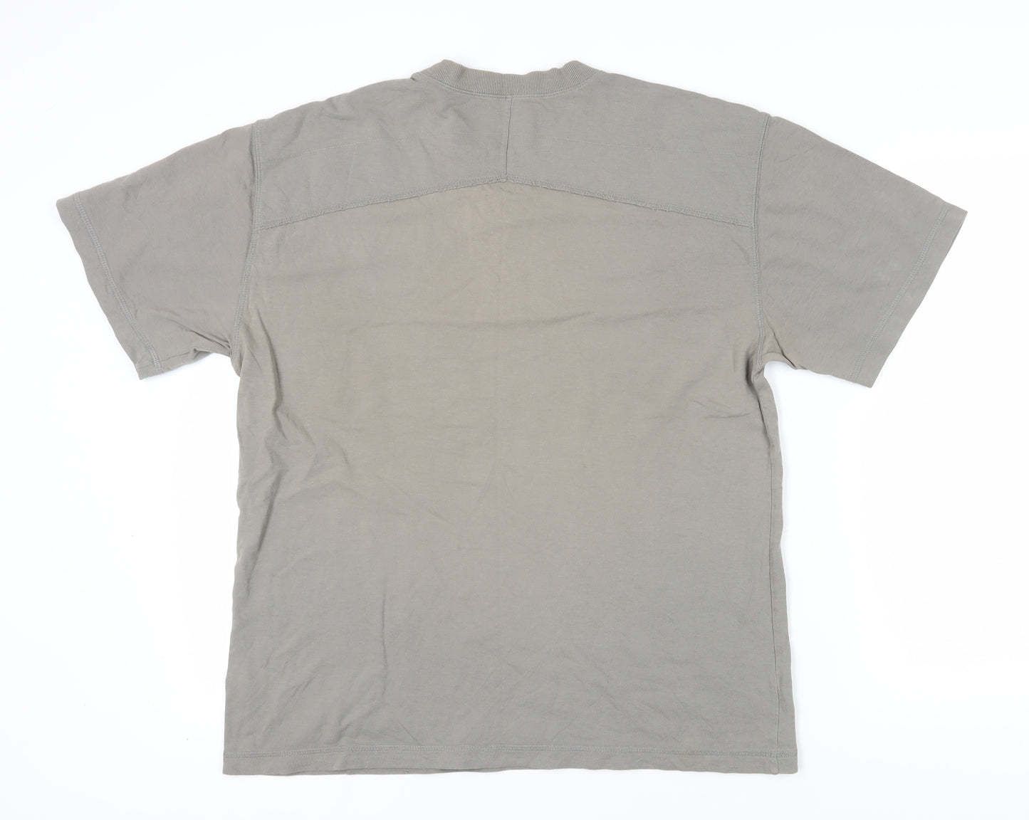 Oakley Men's Grey Cotton Short Sleeve T-Shirt L