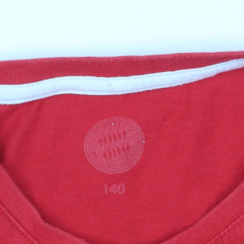 FC Bayern München Red Boys T-Shirt, 8-9 Years, Casual Style