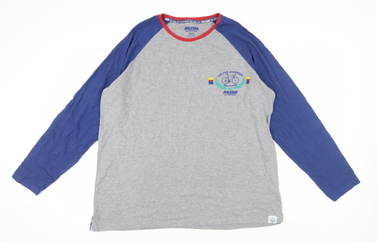 Raleigh by FatFace Men’s 3XL Grey and Blue T-Shirt