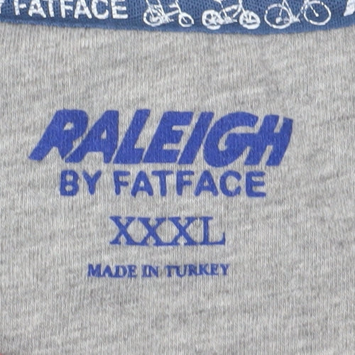 Raleigh by FatFace Men’s 3XL Grey and Blue T-Shirt