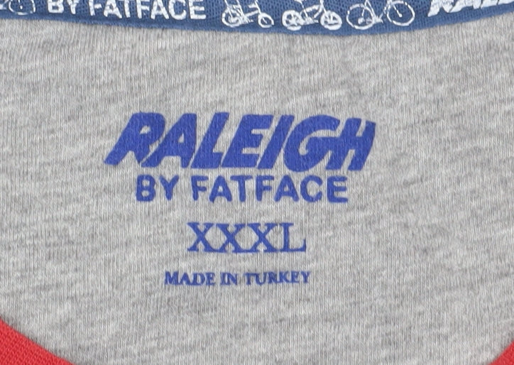 Raleigh by FatFace Men’s 3XL Grey and Blue T-Shirt
