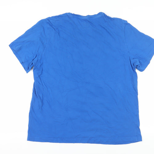 Reebok Blue Unisex XL T-Shirt Regular Style