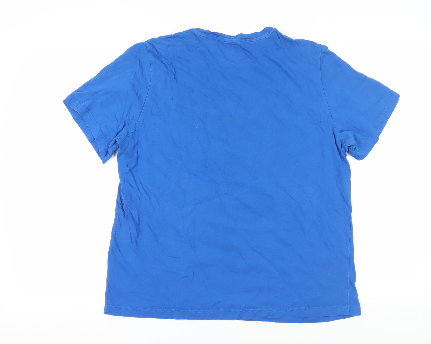 Reebok Blue Unisex XL T-Shirt Regular Style