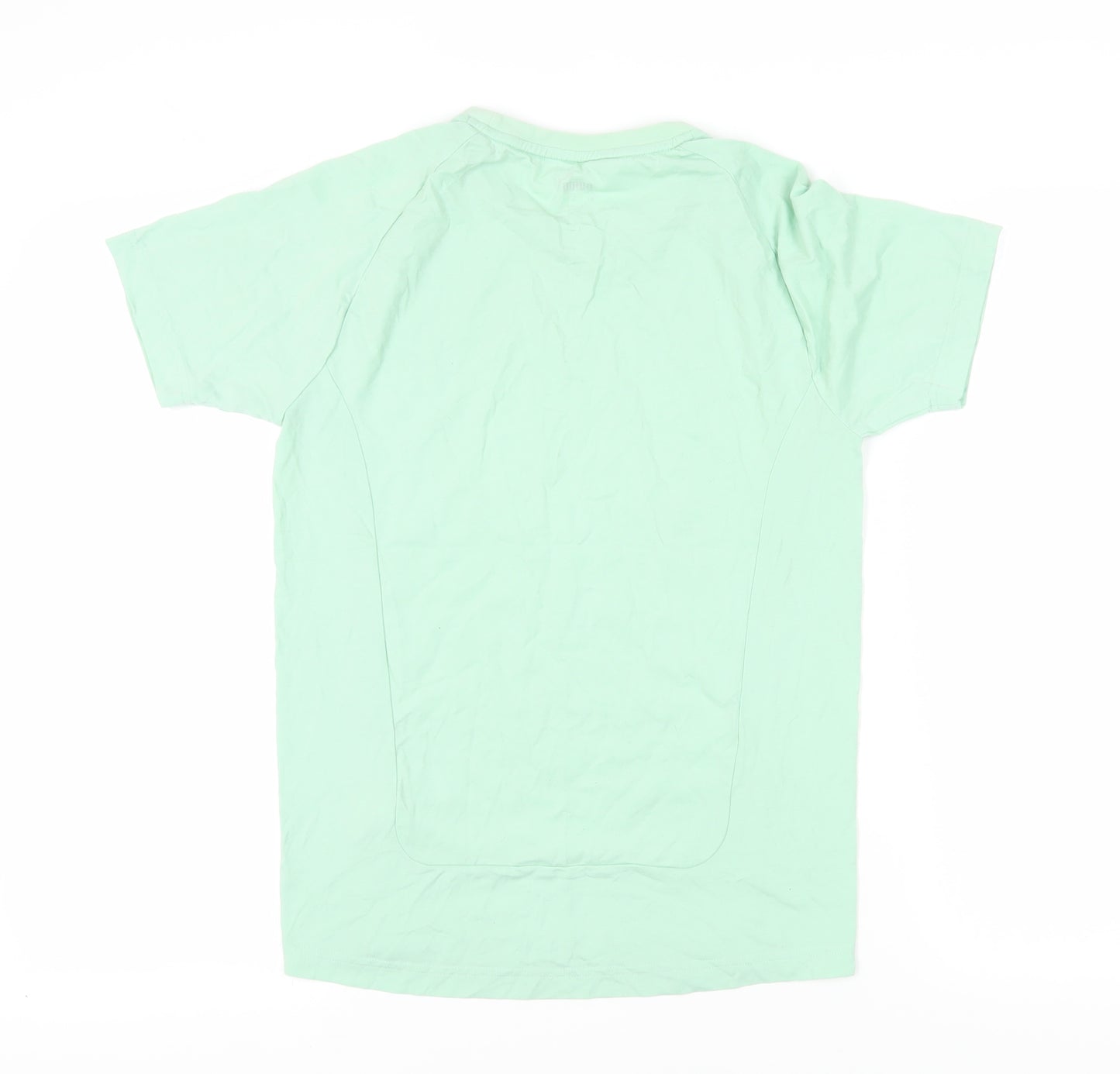 Puma Unisex Green Crew Neck T-Shirt, Size S