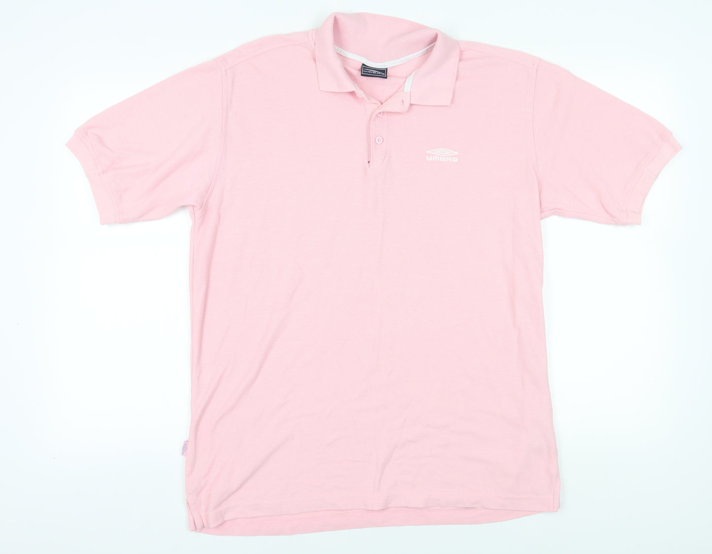 Umbro Men's Pink Polo Shirt, XL, Casual Summer Wear