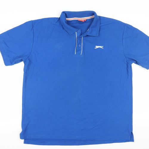 Slazenger Men's Blue Polo Shirt 3XL Short Sleeve