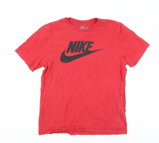 Nike Men's Red Sports T-Shirt, M, Short Sleeve