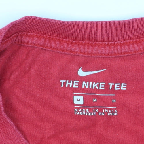 Nike Men's Red Sports T-Shirt, M, Short Sleeve