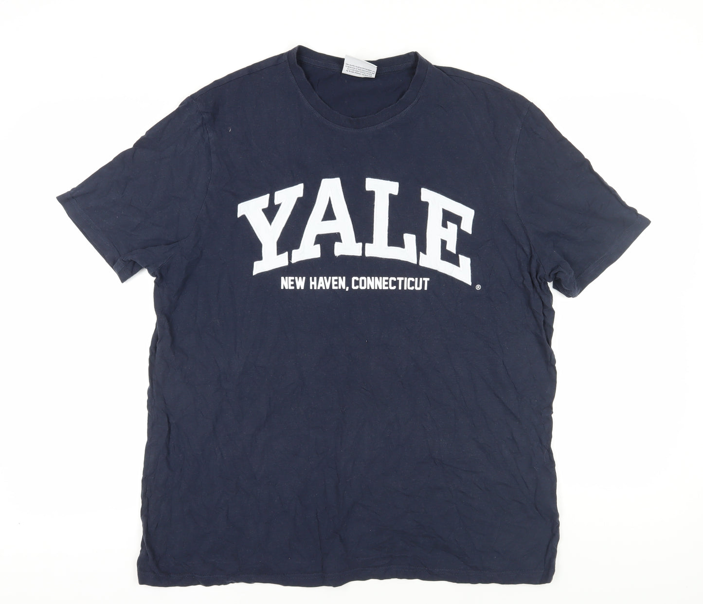 Yale University Men's Blue 2XL Logo T-Shirt