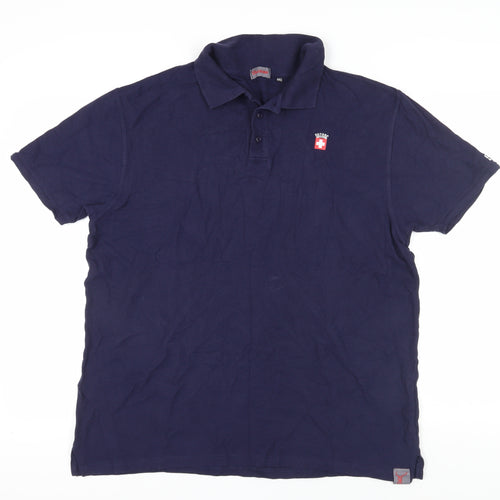 Suisse Men's Blue Short Sleeve Polo XXL