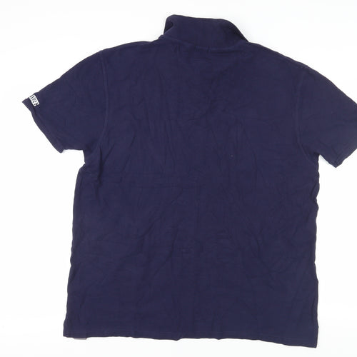 Suisse Men's Blue Short Sleeve Polo XXL