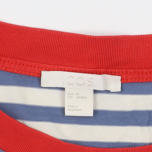 COS Women's Multicoloured Stripe Ringer T-Shirt XS