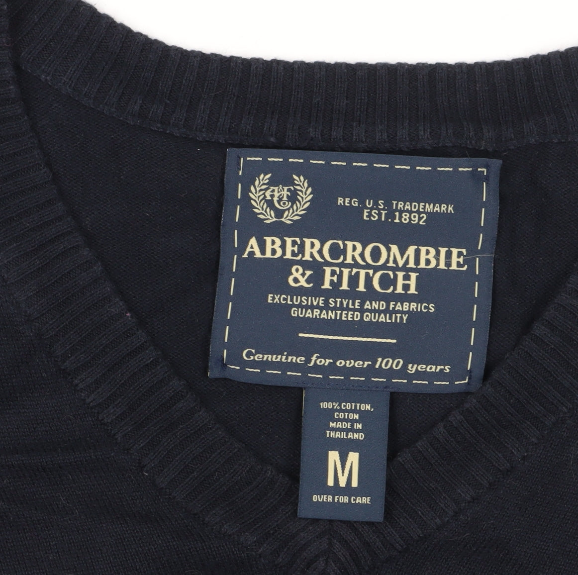 Abercrombie & Fitch Men's Black M V-Neck Jumper