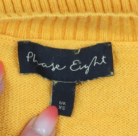 Phase Eight Women's Yellow XS Pullover Jumper