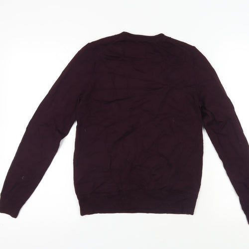 Gap Men's Purple Medium Wool Pullover Jumper