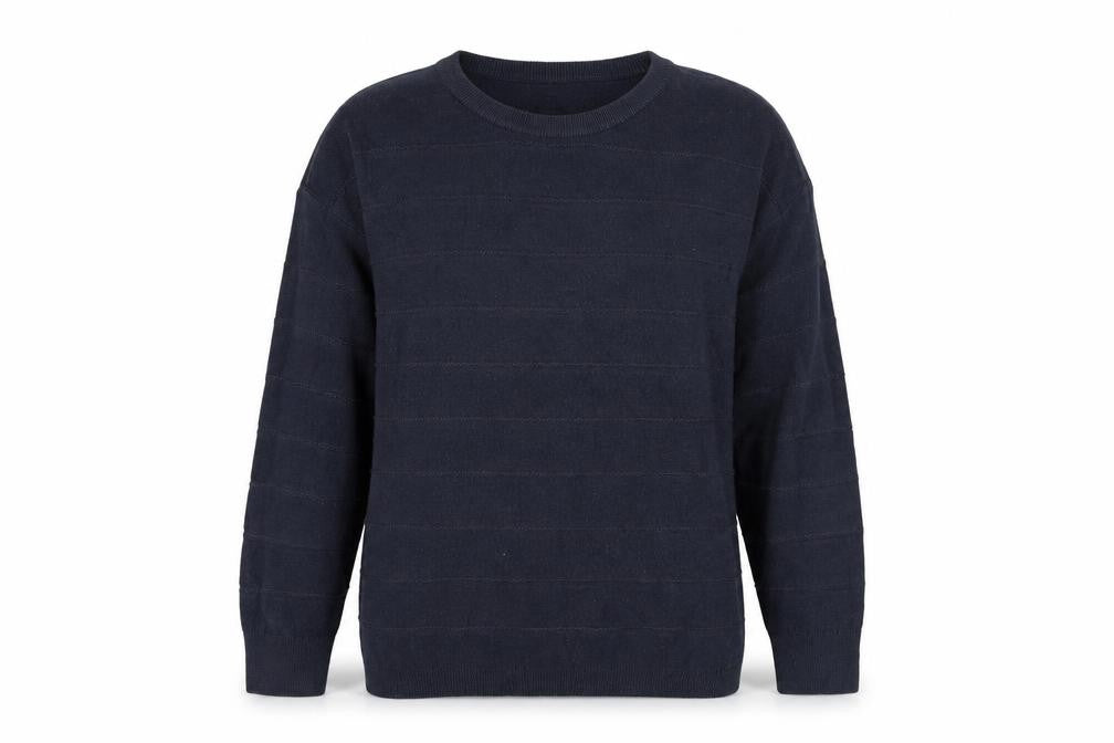 Front view of Jacqueline de Yong Women's Large Blue jumper