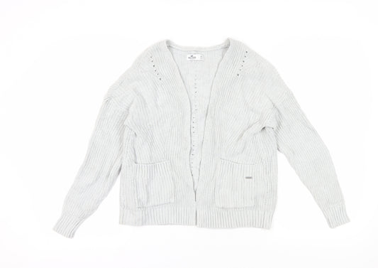 Hollister Women's Grey Cardigan XS Lightweight Knit