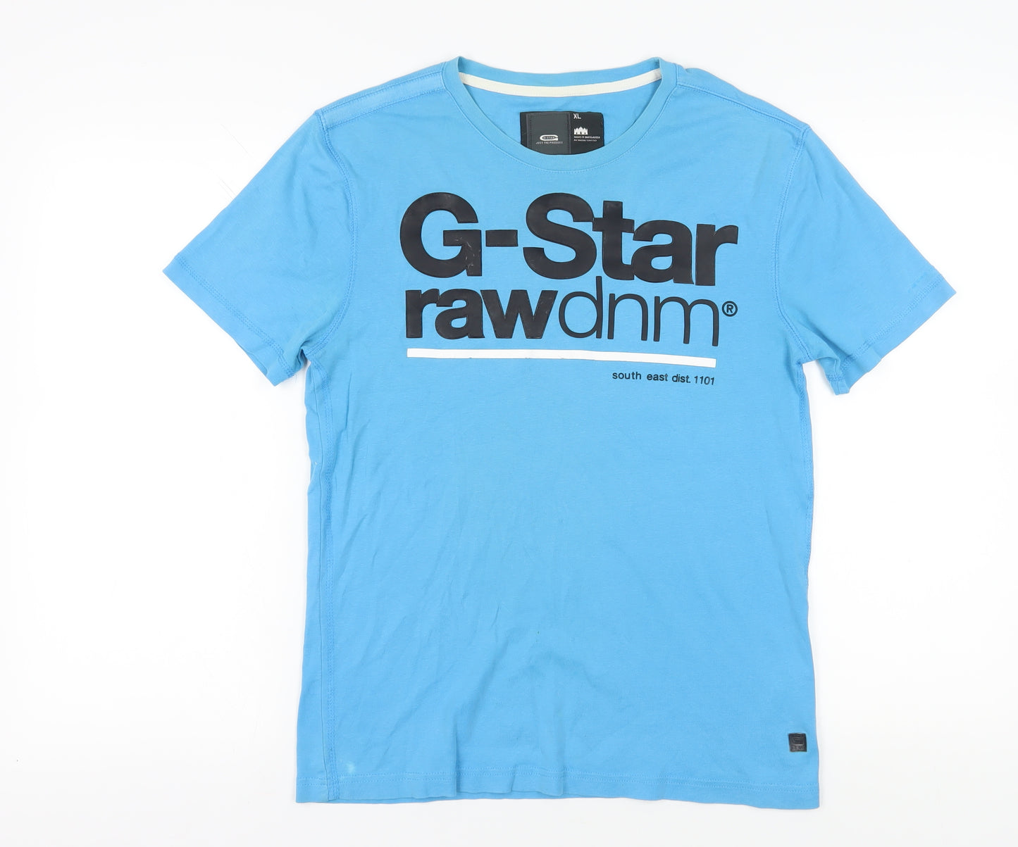 G-Star Mens Blue XL Graphic Print T-Shirt
