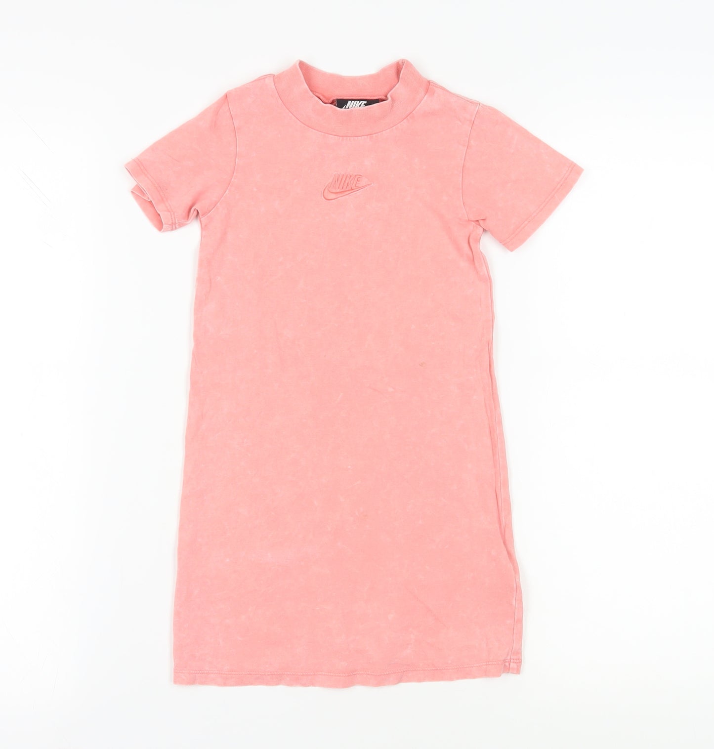 Nike Girls Pink T-Shirt Dress, 4-5 Years, Casual Cotton