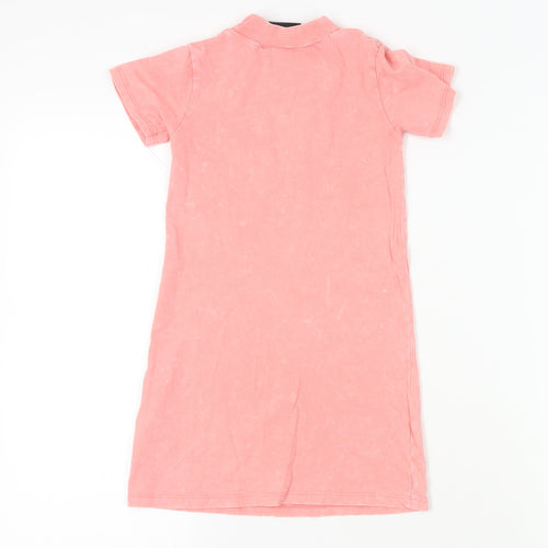 Nike Girls Pink T-Shirt Dress, 4-5 Years, Casual Cotton