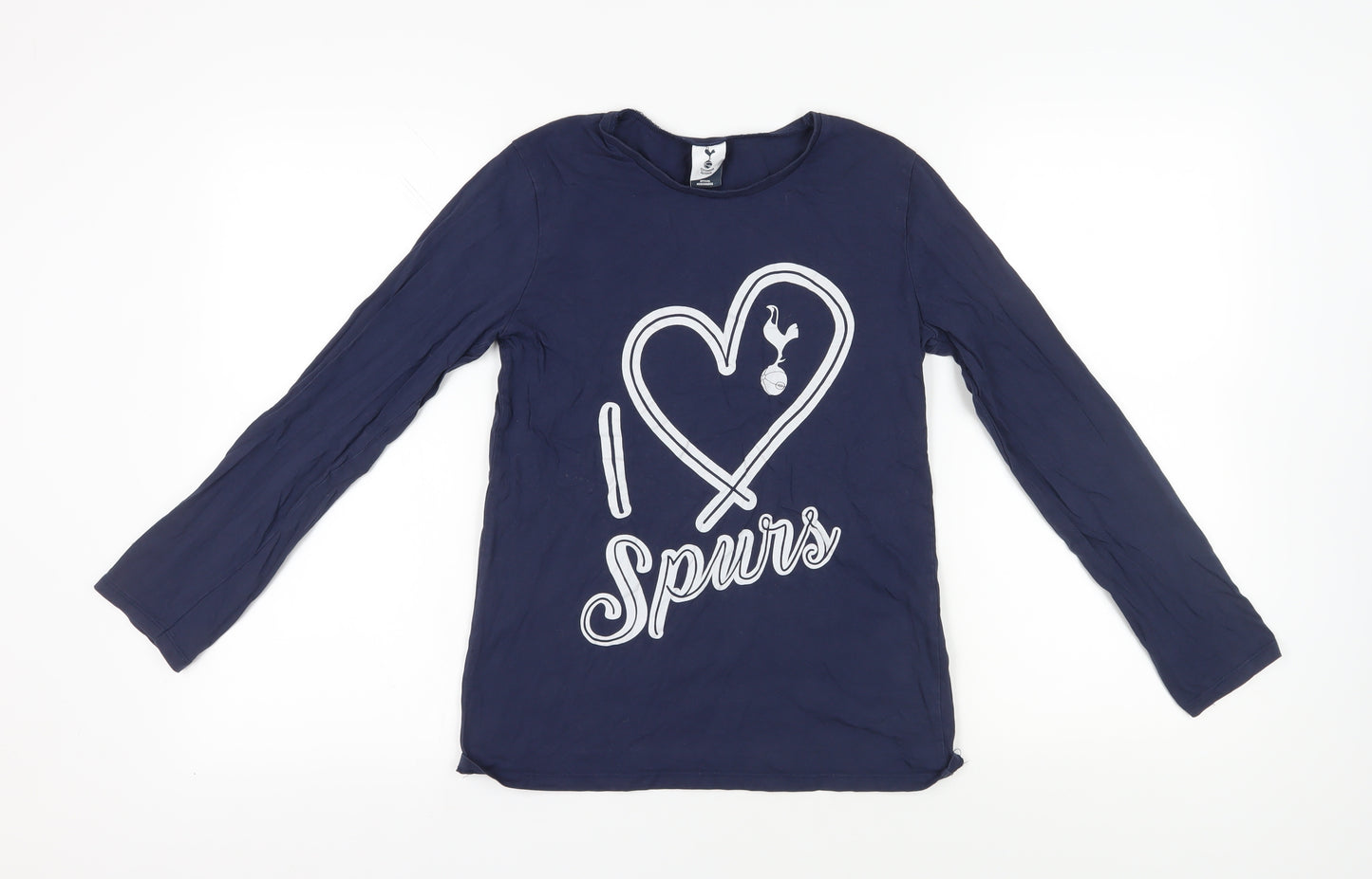 Tottenham Hotspur Boys Blue 13-14 Years Long Sleeve T-Shirt