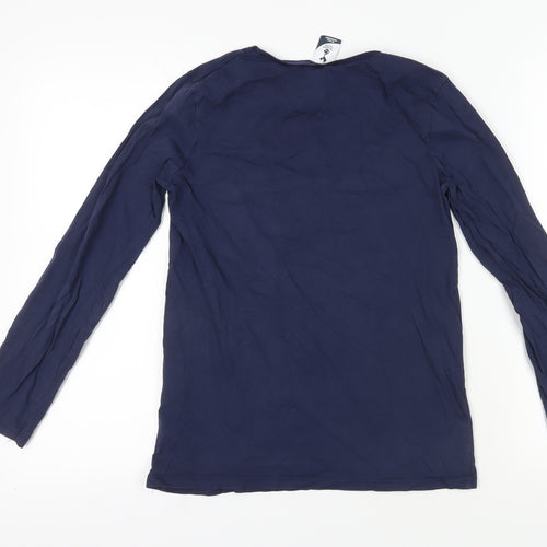 Tottenham Hotspur Boys Blue 13-14 Years Long Sleeve T-Shirt