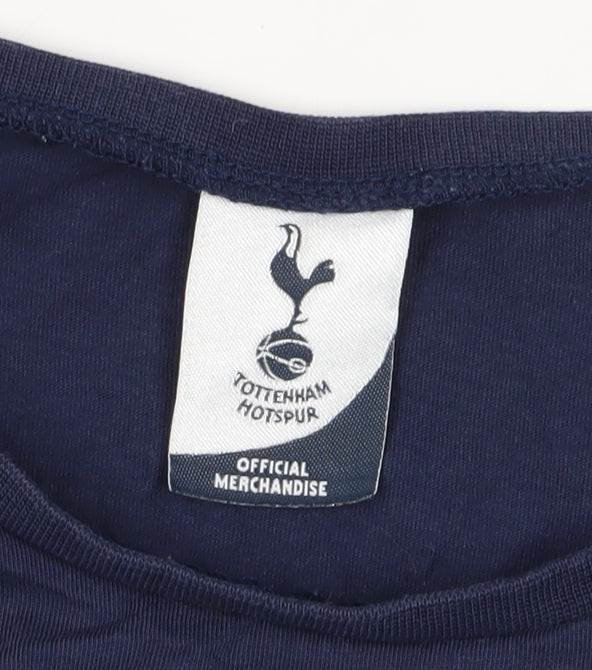 Tottenham Hotspur Boys Blue 13-14 Years Long Sleeve T-Shirt