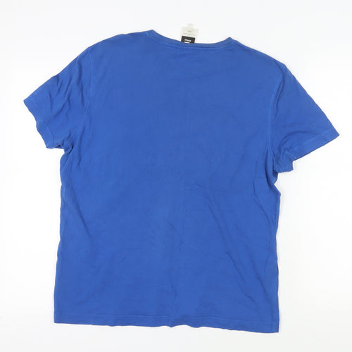 G-Star Raw Men's Blue Graphic T-Shirt L