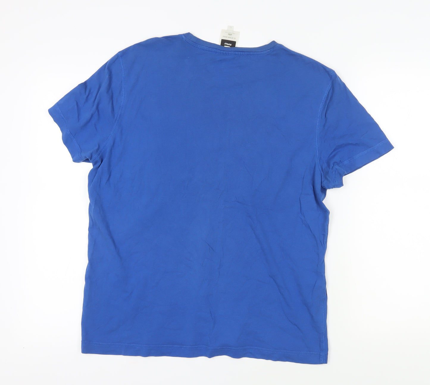 G-Star Raw Men's Blue Graphic T-Shirt L