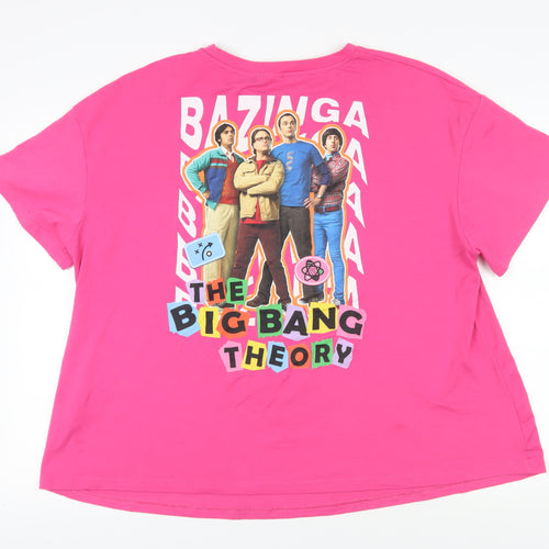 The Big Bang Theory Unisex 3XL Pink T-Shirt
