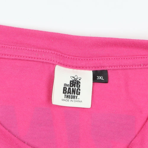 The Big Bang Theory Unisex 3XL Pink T-Shirt