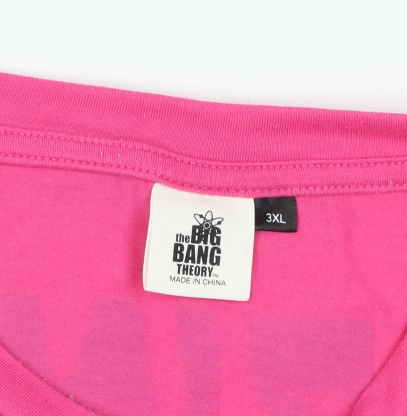 The Big Bang Theory Unisex 3XL Pink T-Shirt