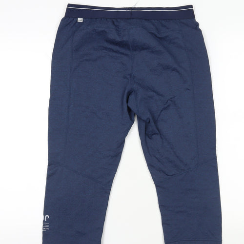 Decathlon Men's Blue Cropped Gym Trousers - Size L