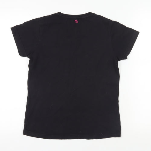 Craghoppers Women's Black Crew Neck T-Shirt Size 10