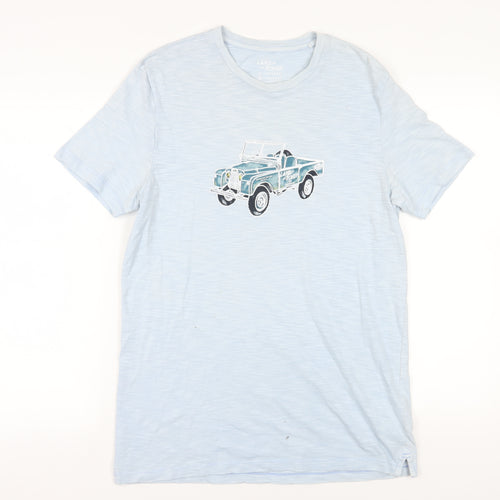 Land Rover by FatFace Blue Men's M Cotton T-Shirt