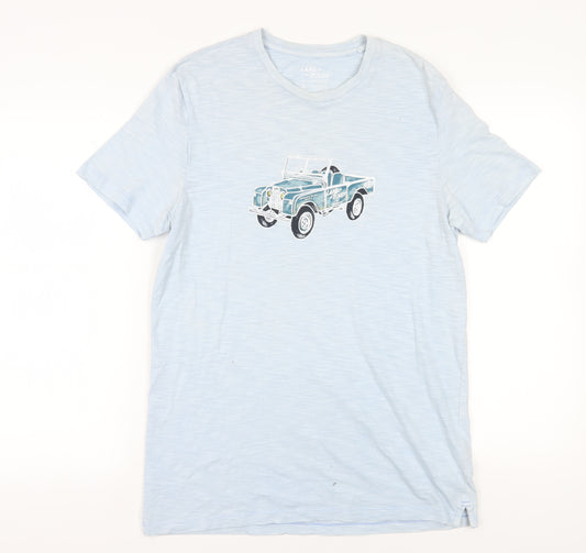 Land Rover by FatFace Blue Men's M Cotton T-Shirt