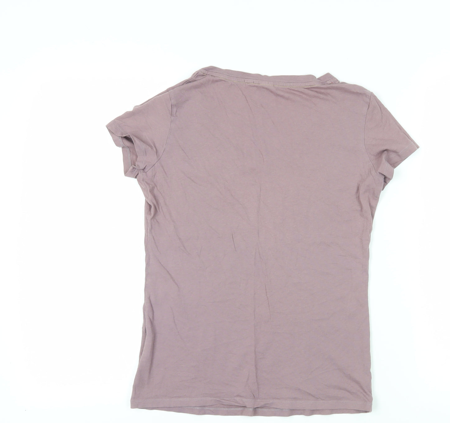 Replay Women's Purple V-Neck T-Shirt L