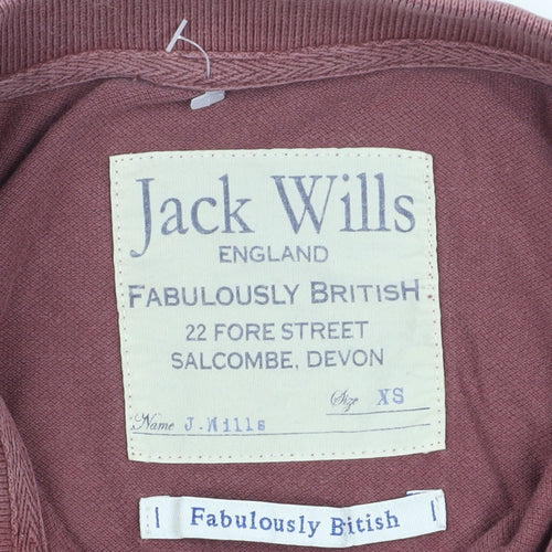 Jack Wills Unisex Red XS Polo Shirt