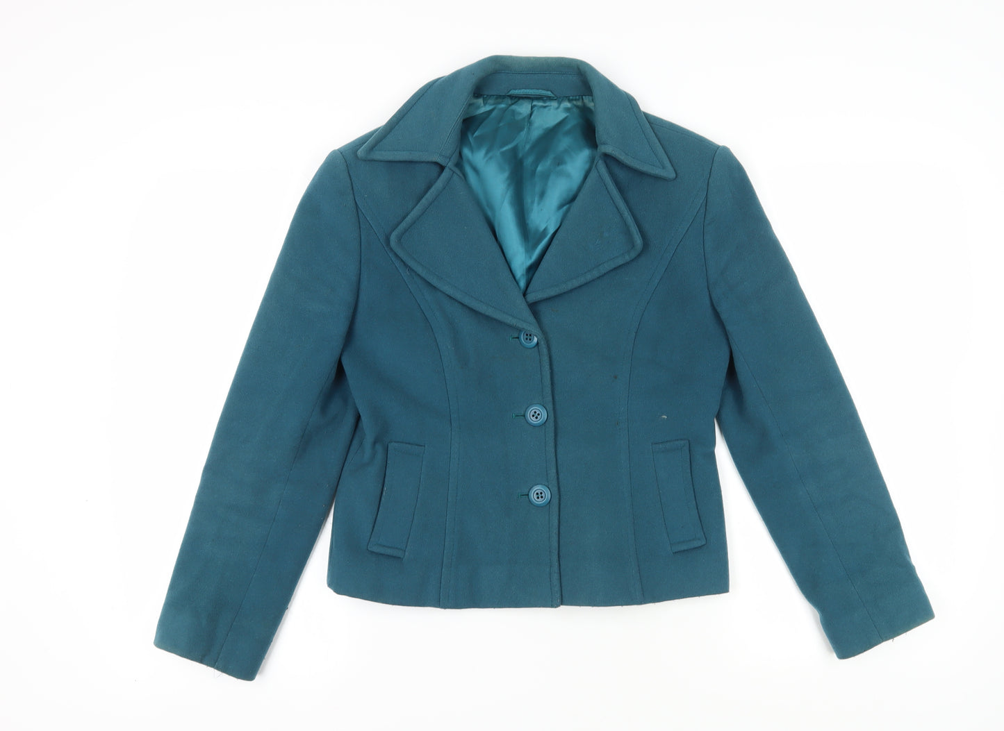 Hobbs Women's Blue Wool Blazer Jacket Size 12