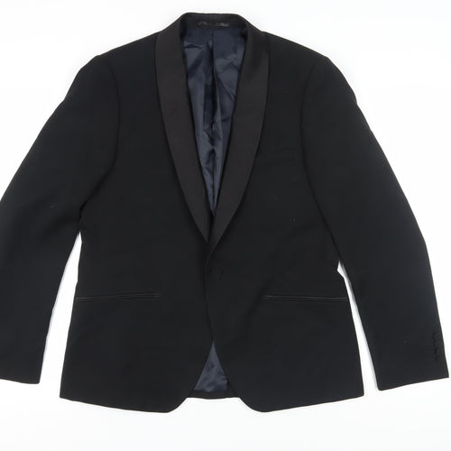 French Connection Men's Black Tuxedo Jacket 42R