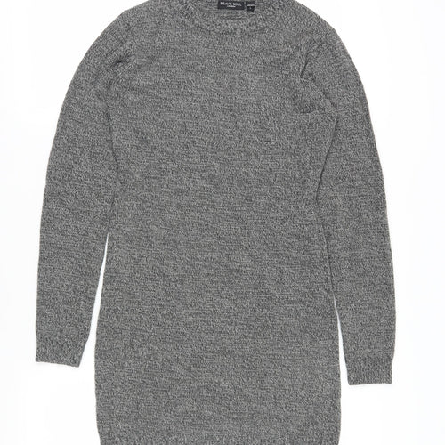 Brave Soul Women's Grey Jumper Dress S Casual