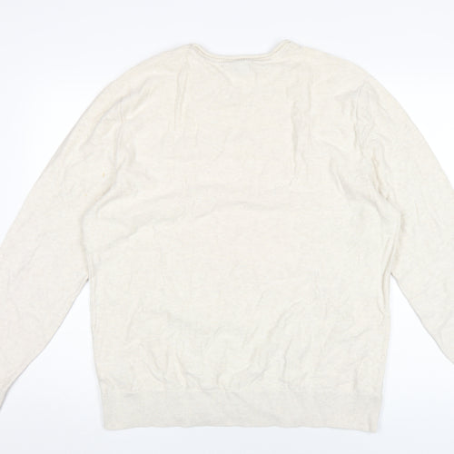 Gap Women's Ivory Cotton Pullover Jumper - Size L