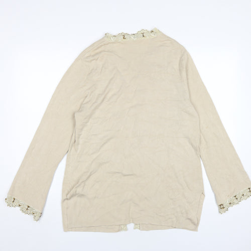 Windsmoor Women's Beige Cardigan L with Embroidery