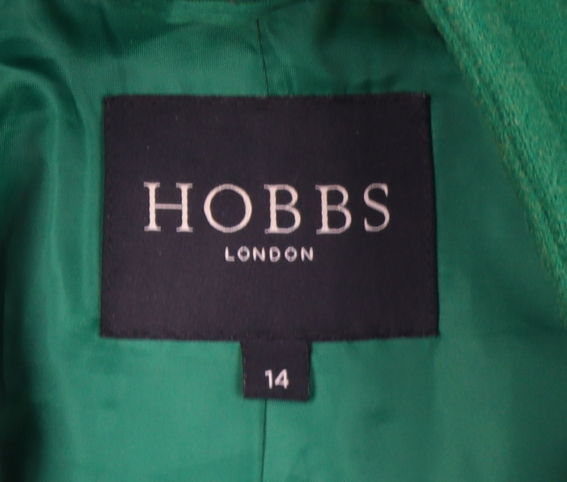 Hobbs Women's Green Military Jacket Coat Size 14