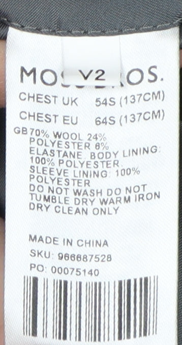 Moss 1851 Men's Black Blazer 54S Formal