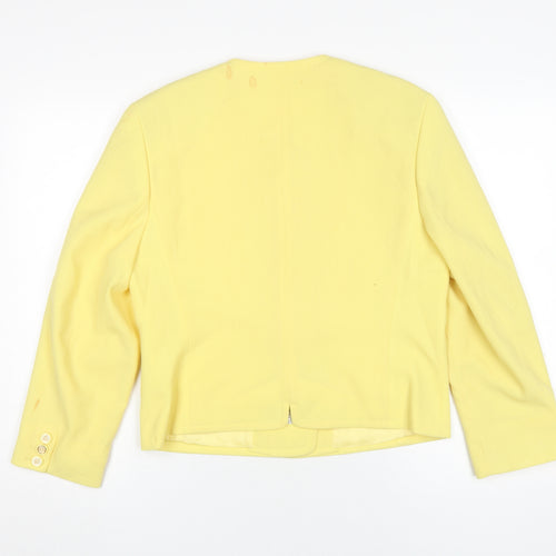 Basler Women's Yellow Regular Jacket Size 12 Excellent