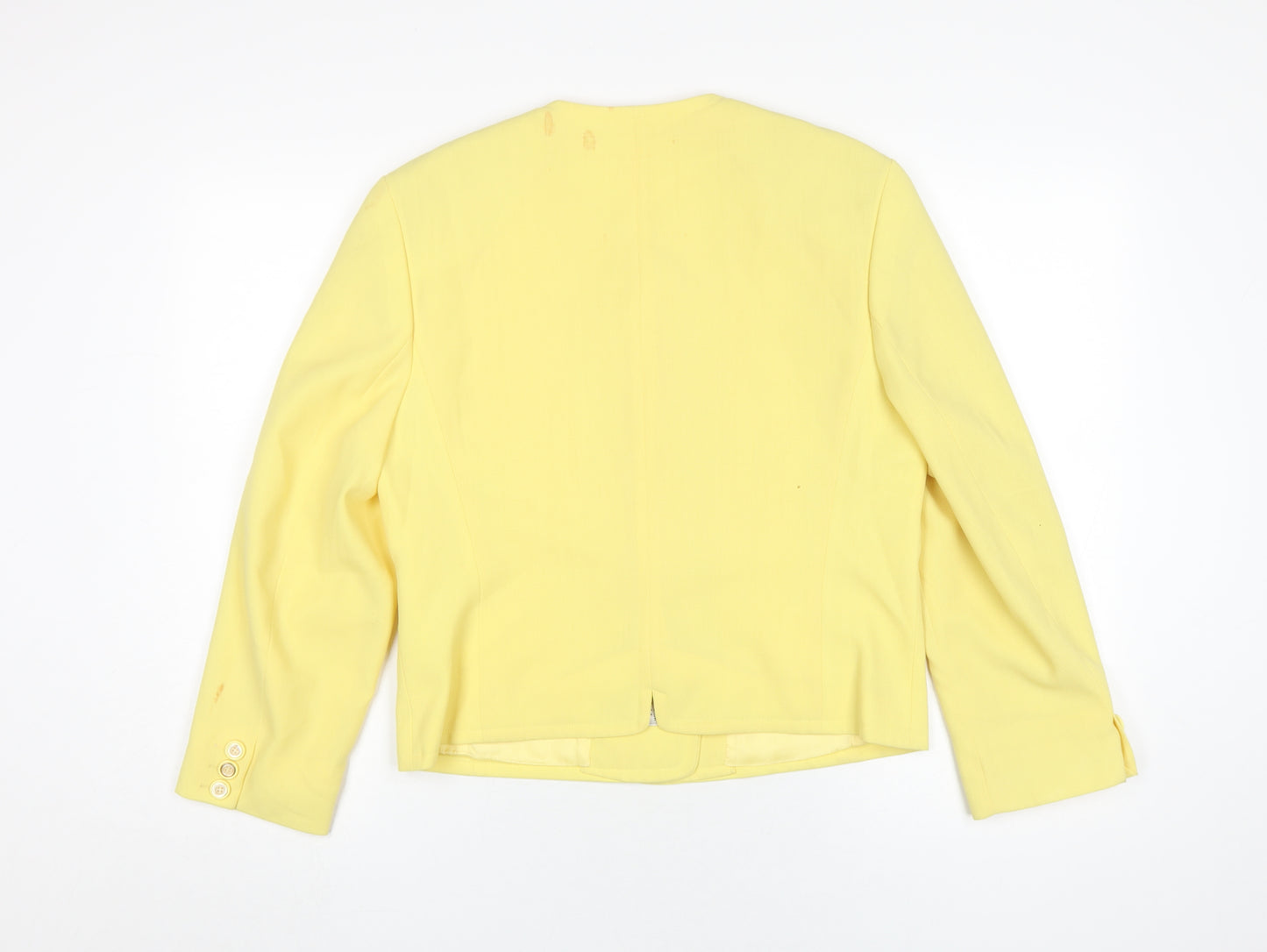 Basler Women's Yellow Regular Jacket Size 12 Excellent